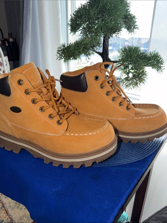 Lugz Wheat Suede Lace-Up Work Boots main image 9